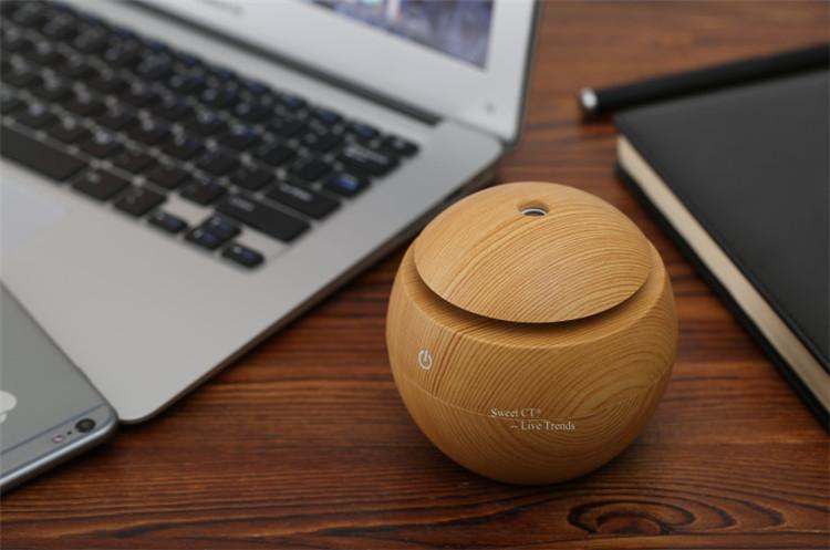 Wood Grain Aromatherapy Essential Oil Diffuser -