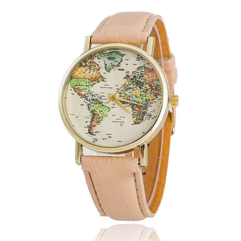 World Map Quartz Watch -