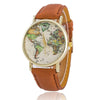 World Map Quartz Watch -