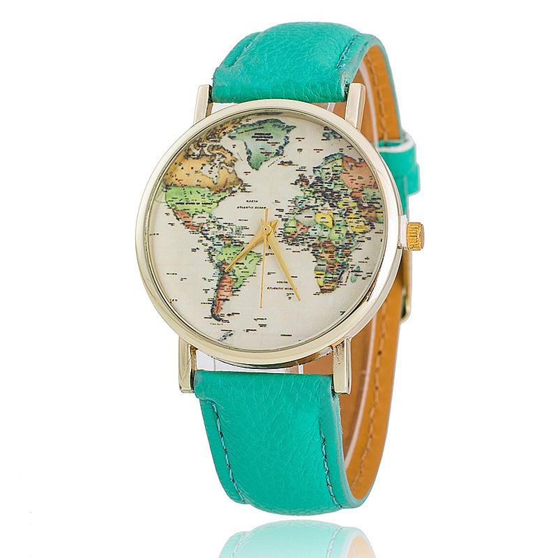 World Map Quartz Watch -