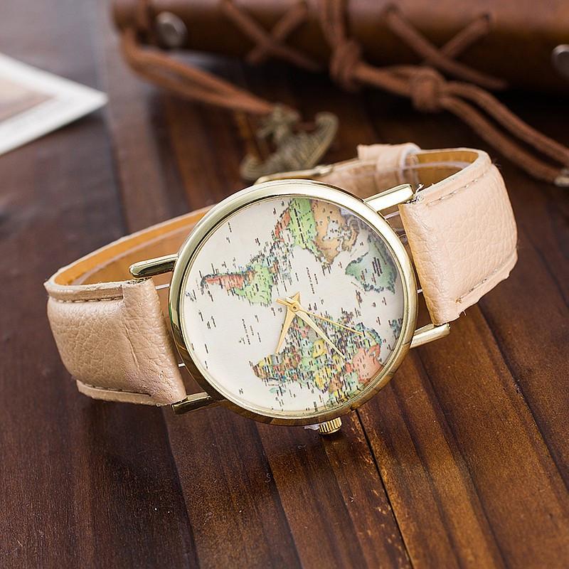 World Map Quartz Watch -